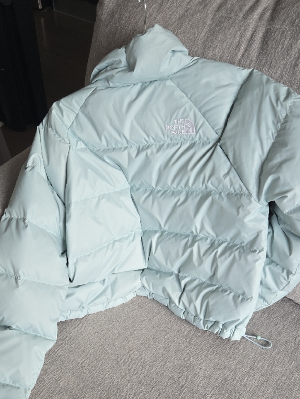 The North Face Women's Mint Blue Puffy Insulated Hydrenalite Jacket - Picture 5 of 5